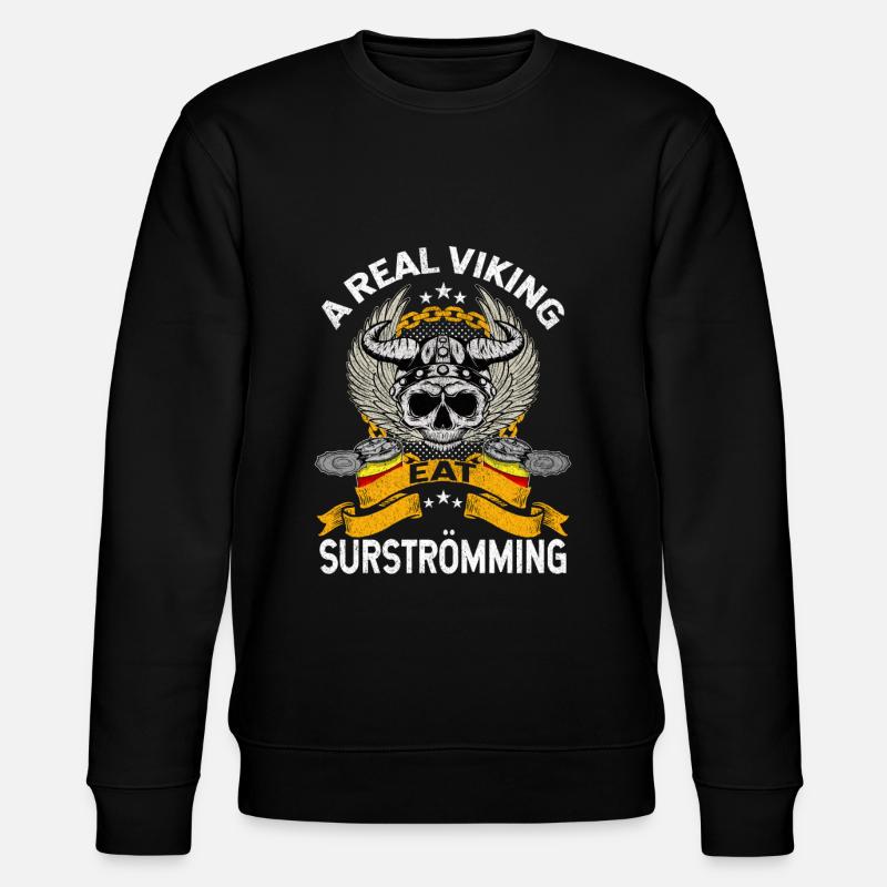 Surstromming Viking fish - Stanley/Stella CHANGER Unisex Organic Sweatshirt - black