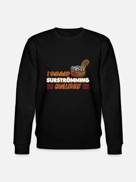 Funny Surstromming Fish Challenge - Stanley/Stella CHANGER Unisex Organic Sweatshirt - black