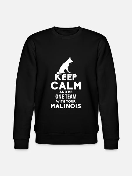 Belgian Malinois dog sheepdog - Stanley/Stella CHANGER Unisex Organic Sweatshirt - black