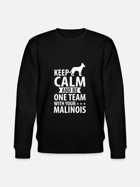 Belgian Malinois dog sheepdog - Stanley/Stella CHANGER Unisex Organic Sweatshirt - black