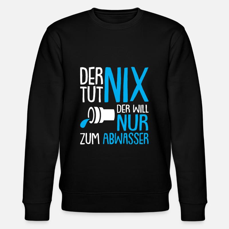 Abwassertechnik Kläranlage Abwasser - Stanley/Stella Unisex Bio-Sweatshirt CHANGER  - Schwarz