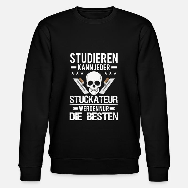 Stuckateur Verputzer Spachtel Gipser - Stanley/Stella Unisex Bio-Sweatshirt CHANGER  - Schwarz