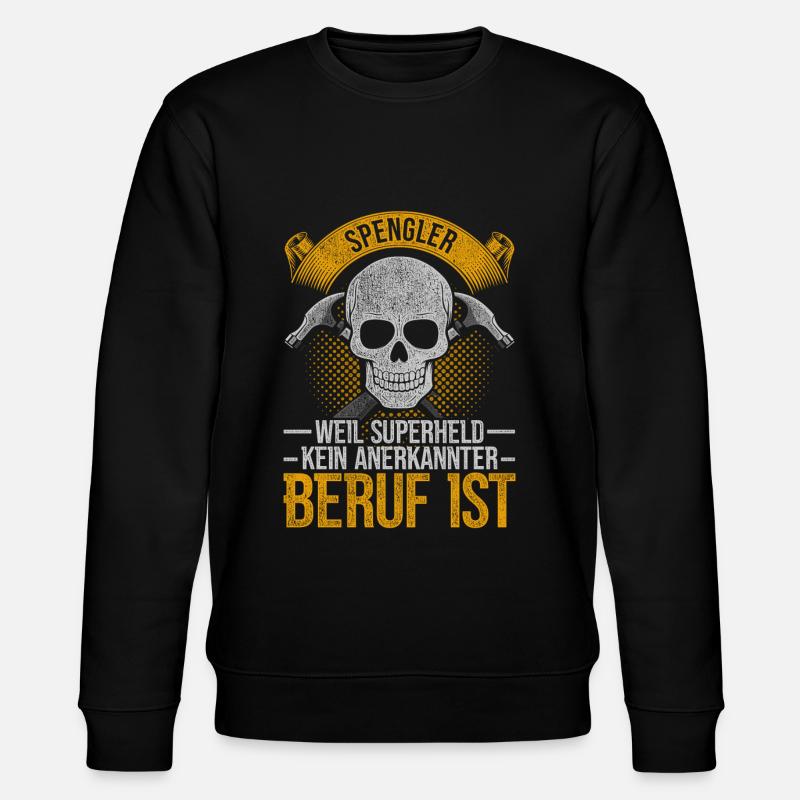 Spengler Installateur Klempner Beruf - Stanley/Stella Unisex Bio-Sweatshirt CHANGER  - Schwarz