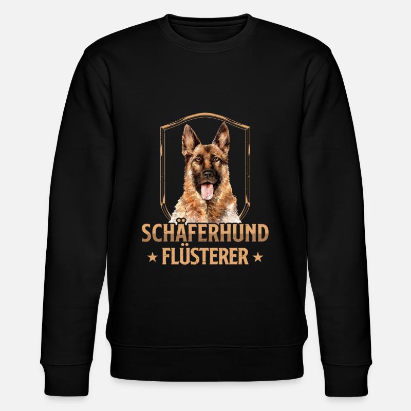 Deutscher Schäferhund Flüsterer - Stanley/Stella Unisex Bio-Sweatshirt CHANGER - Schwarz