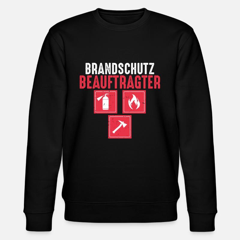 Brandschutzbeauftragter Brandschutz Beruf - Stanley/Stella Unisex Bio-Sweatshirt CHANGER  - Schwarz