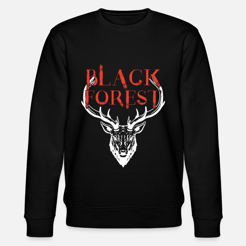 Cerf de la Forêt-Noire - Sweat bio CHANGER Stanley/Stella Unisexe - noir