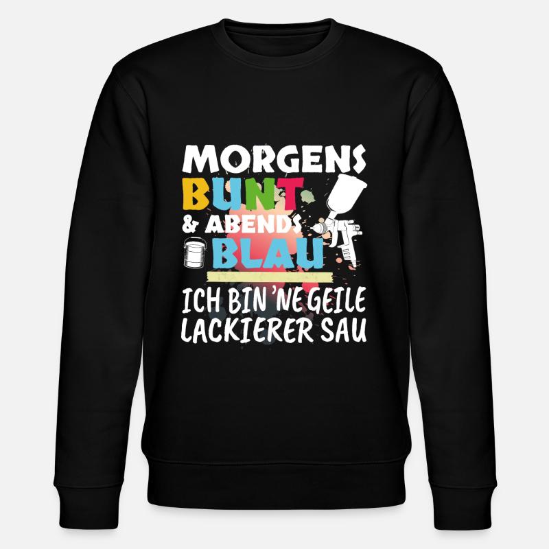Painter Gift - Stanley/Stella CHANGER Unisex Organic Sweatshirt - black