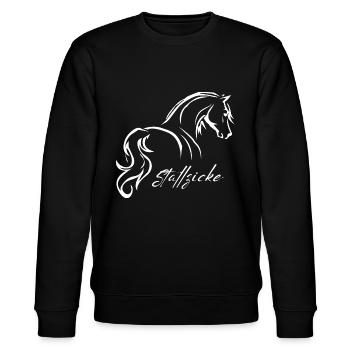 Stallzicke - Stanley/Stella Unisex Bio-Sweatshirt CHANGER  - Schwarz - Vorne - Nik (191cm) & Marisol (170cm)