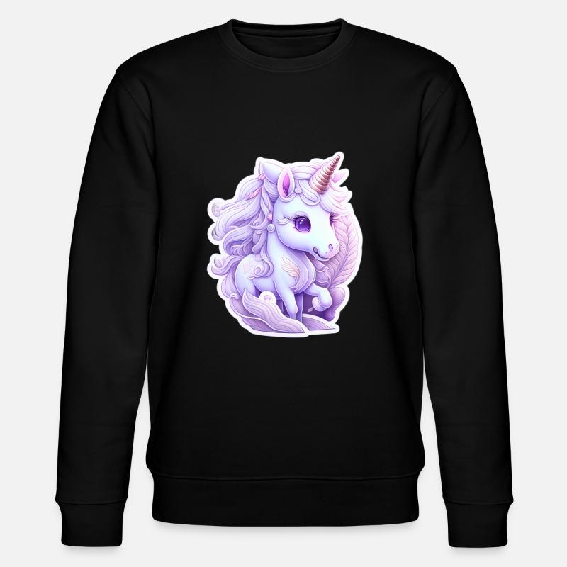 Licorne mignonne - Sweat bio CHANGER Stanley/Stella Unisexe - noir