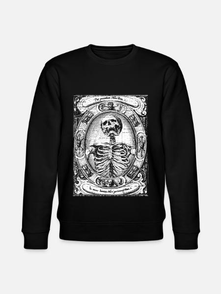 Skeleton Gothic occult gift - Stanley/Stella CHANGER Unisex Organic Sweatshirt - black