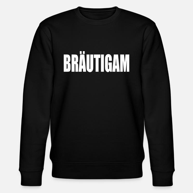 Bräutigam - Stanley/Stella Unisex Bio-Sweatshirt CHANGER  - Schwarz