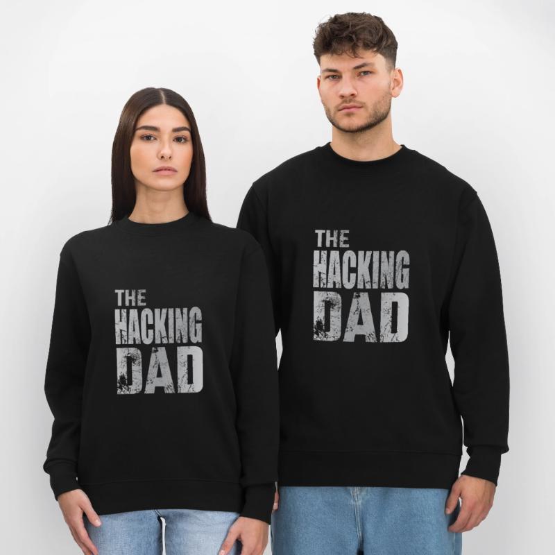 The Hacking Dad Hacker Vater Papa Code Computer Stanley/Stella Unisex Bio-Sweatshirt CHANGER 