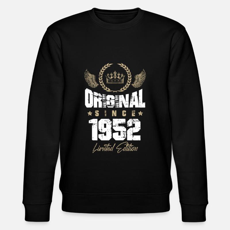 1952 limited edition - Stanley/Stella CHANGER Unisex Organic Sweatshirt - black