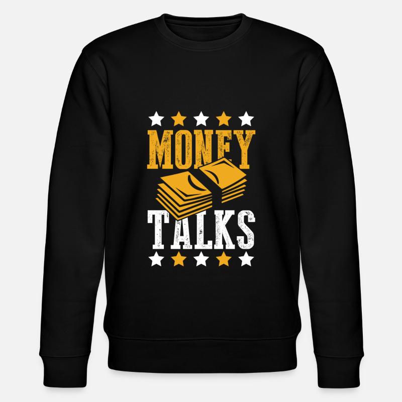 geld spricht talks - Stanley/Stella Unisex Bio-Sweatshirt CHANGER  - Schwarz