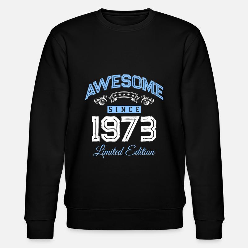 1973 awesome since - Stanley/Stella Unisex Bio-Sweatshirt CHANGER - Schwarz