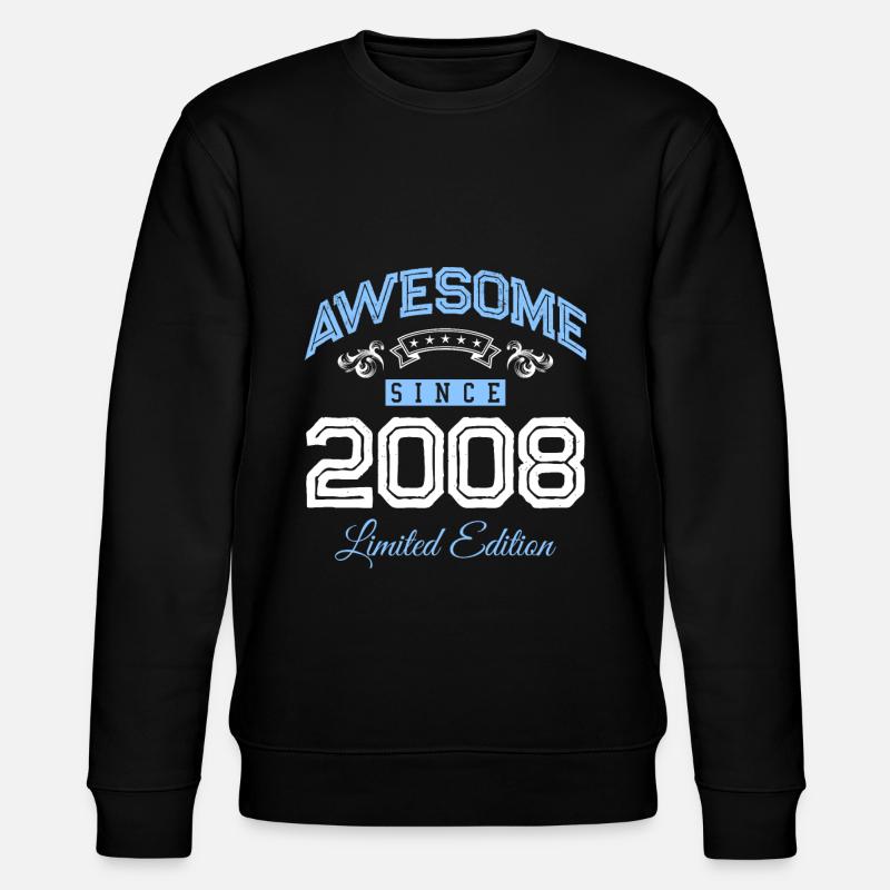 2008 awesome since - Stanley/Stella Unisex Bio-Sweatshirt CHANGER - Schwarz