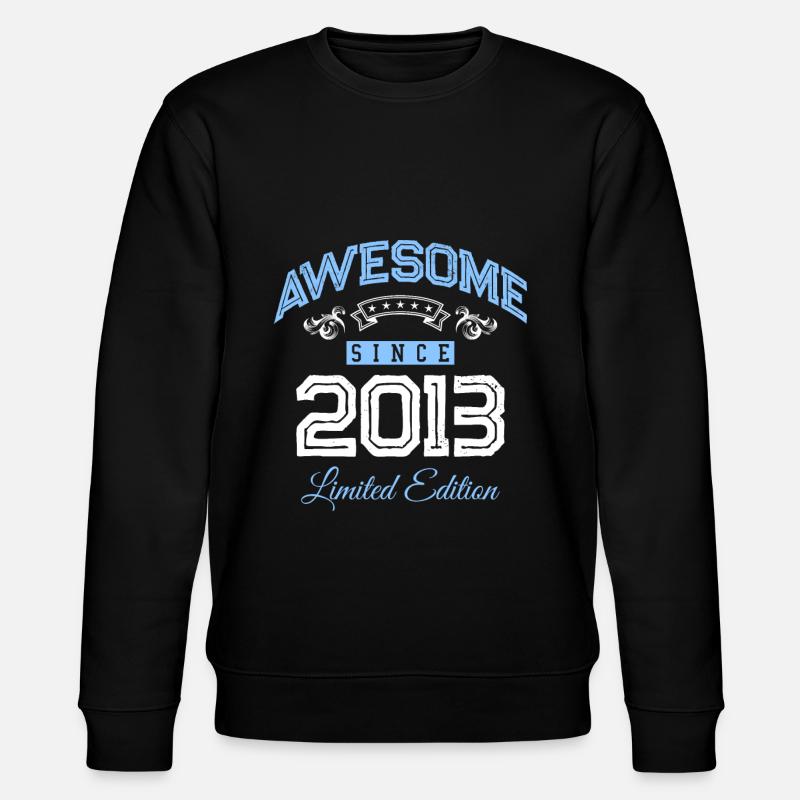 2013 awesome since - Stanley/Stella Unisex Bio-Sweatshirt CHANGER  - Schwarz