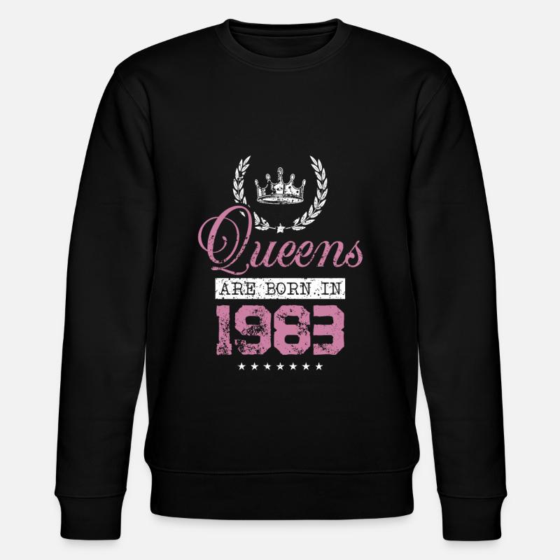 Queens nés en 1983 - Sweat bio CHANGER Stanley/Stella Unisexe - noir
