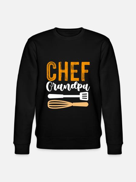 chef chef grandfather - Stanley/Stella CHANGER Unisex Organic Sweatshirt - black