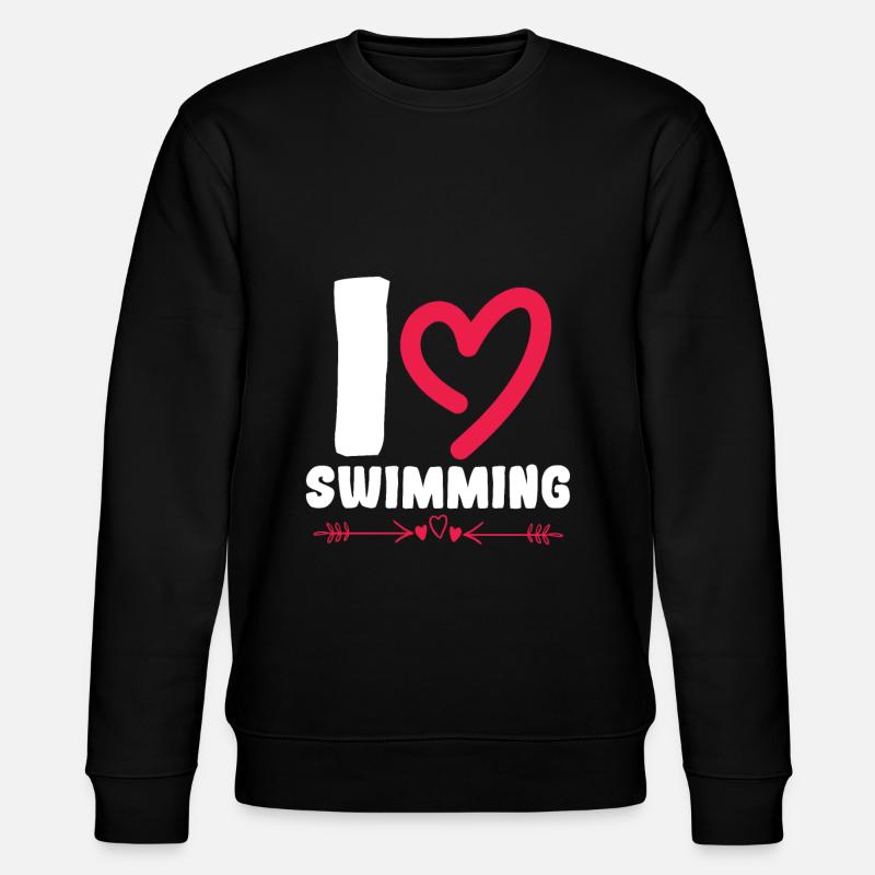 J’adore nager - Sweat bio CHANGER Stanley/Stella Unisexe - noir