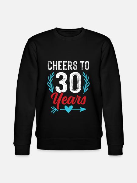 30 years birthday - Stanley/Stella CHANGER Unisex Organic Sweatshirt - black