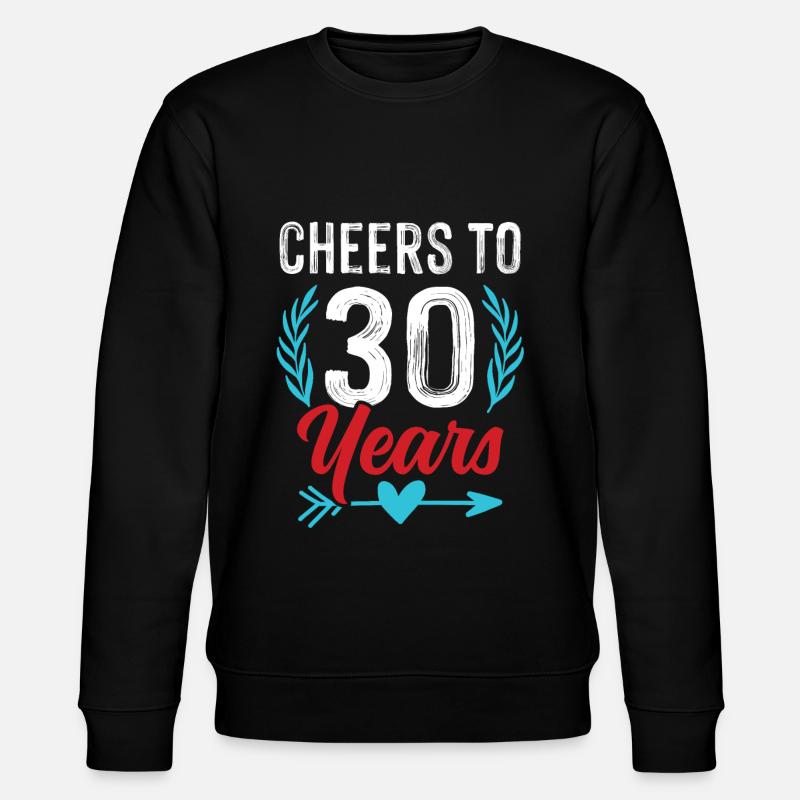 30 ans - Sweat bio CHANGER Stanley/Stella Unisexe - noir