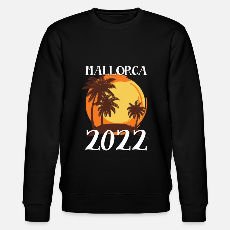 Mallorca 2022 Palm Trees - Stanley/Stella CHANGER Unisex Organic Sweatshirt - black