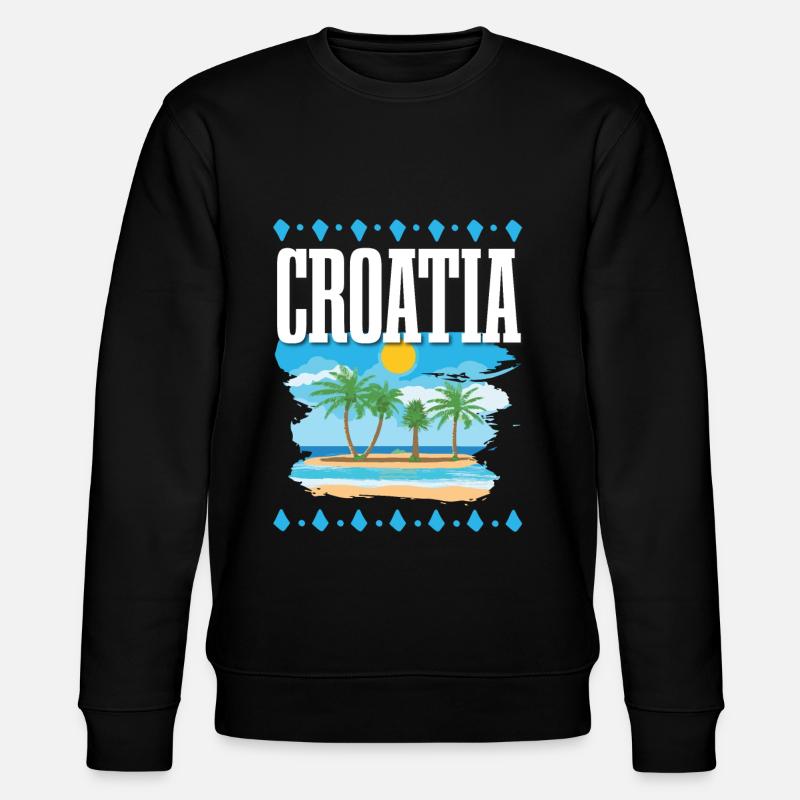 Croatia - Stanley/Stella Unisex Bio-Sweatshirt CHANGER  - Schwarz