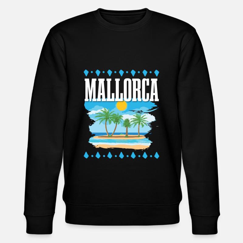 Mallorca - Stanley/Stella Unisex Bio-Sweatshirt CHANGER  - Schwarz
