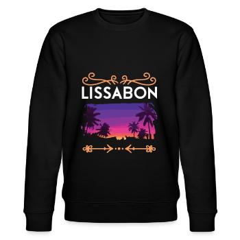 Lissabon - Stanley/Stella Unisex Bio-Sweatshirt CHANGER  - Schwarz - Vorne - Nik (191cm) & Marisol (170cm)