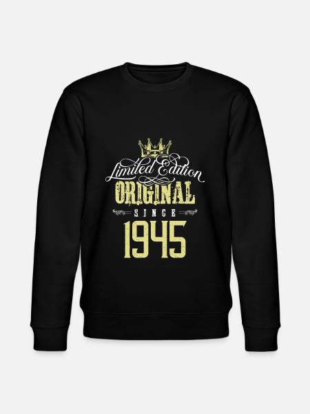 1945 limited edition - Stanley/Stella CHANGER Unisex Organic Sweatshirt - black