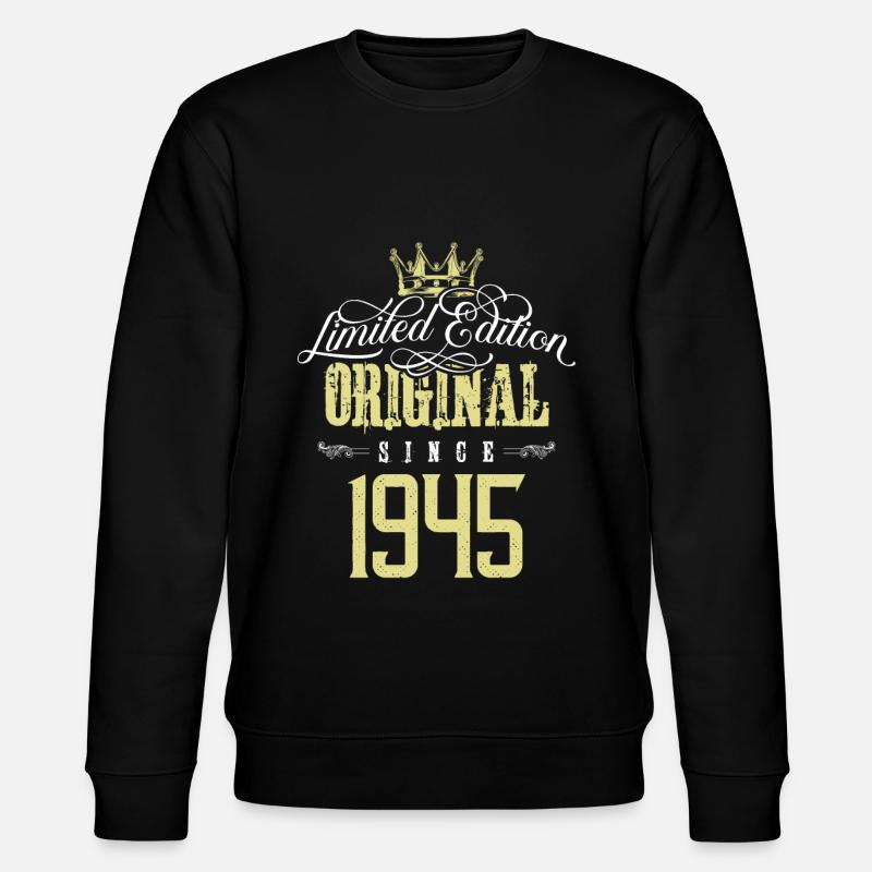 Édition limitée 1945 - Sweat bio CHANGER Stanley/Stella Unisexe - noir