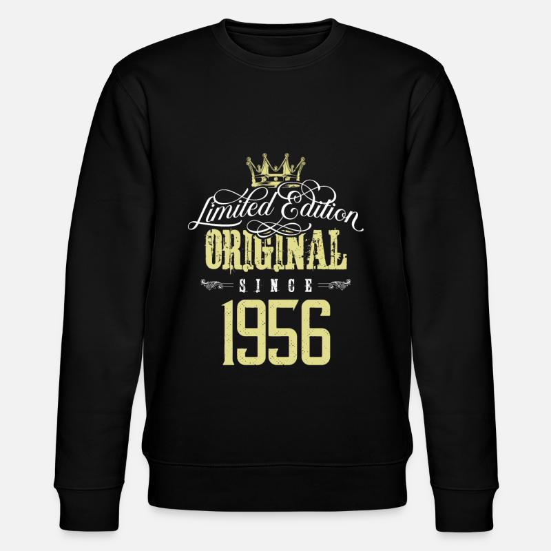 1956 limited edition - Stanley/Stella Unisex Bio-Sweatshirt CHANGER  - Schwarz