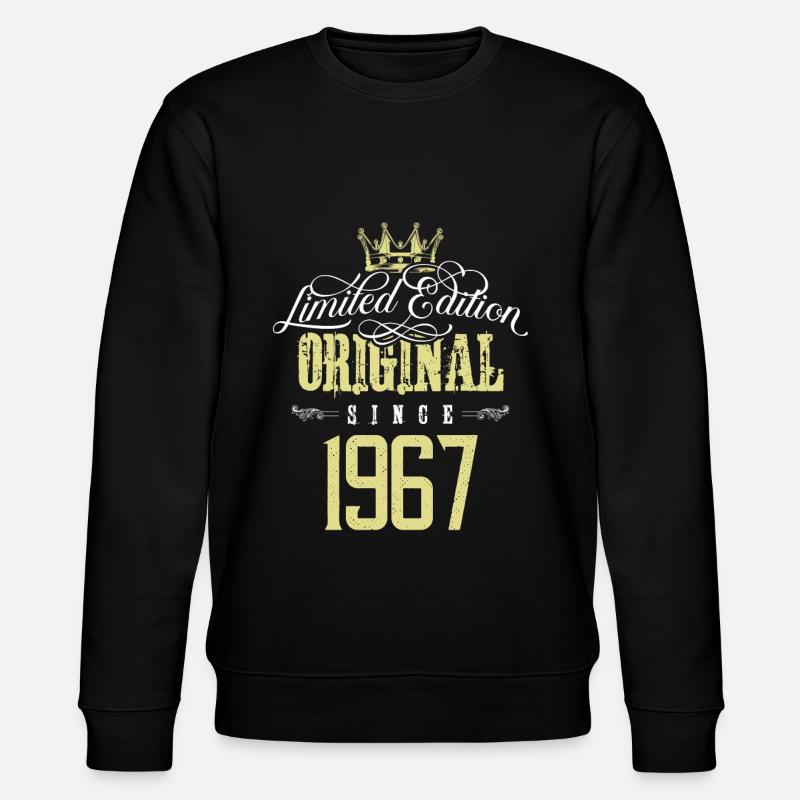 1967 limited edition - Stanley/Stella CHANGER Unisex Organic Sweatshirt - black