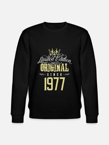 1977 limited edition - Stanley/Stella CHANGER Unisex Organic Sweatshirt - black