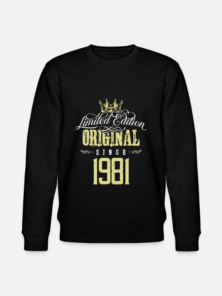 1981 limited edition - Stanley/Stella CHANGER Unisex Organic Sweatshirt - black