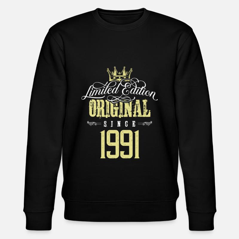 1991 limited edition - Stanley/Stella Unisex Bio-Sweatshirt CHANGER  - Schwarz