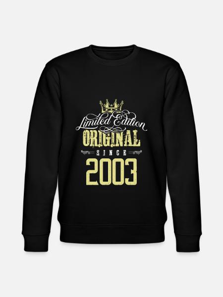 2003 limited edition - Stanley/Stella CHANGER Unisex Organic Sweatshirt - black