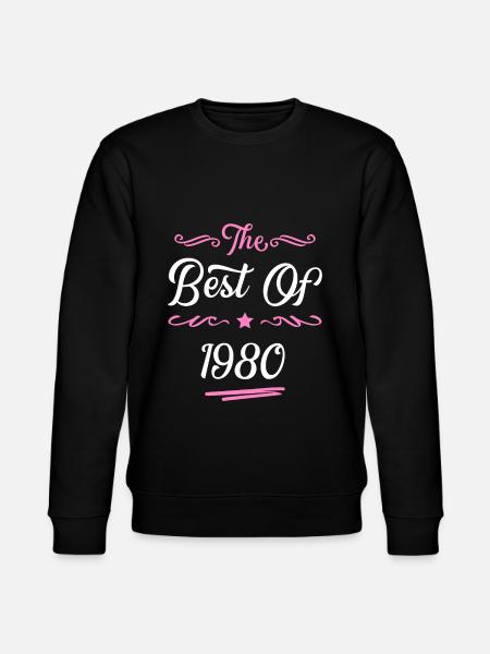 1980 best of - Stanley/Stella Unisex Bio-Sweatshirt CHANGER  - Schwarz