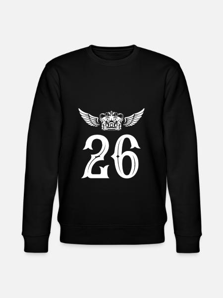 26 Number crown - Stanley/Stella CHANGER Unisex Organic Sweatshirt - black