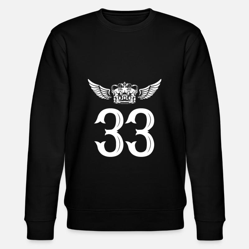33 Couronne numérique - Sweat bio CHANGER Stanley/Stella Unisexe - noir