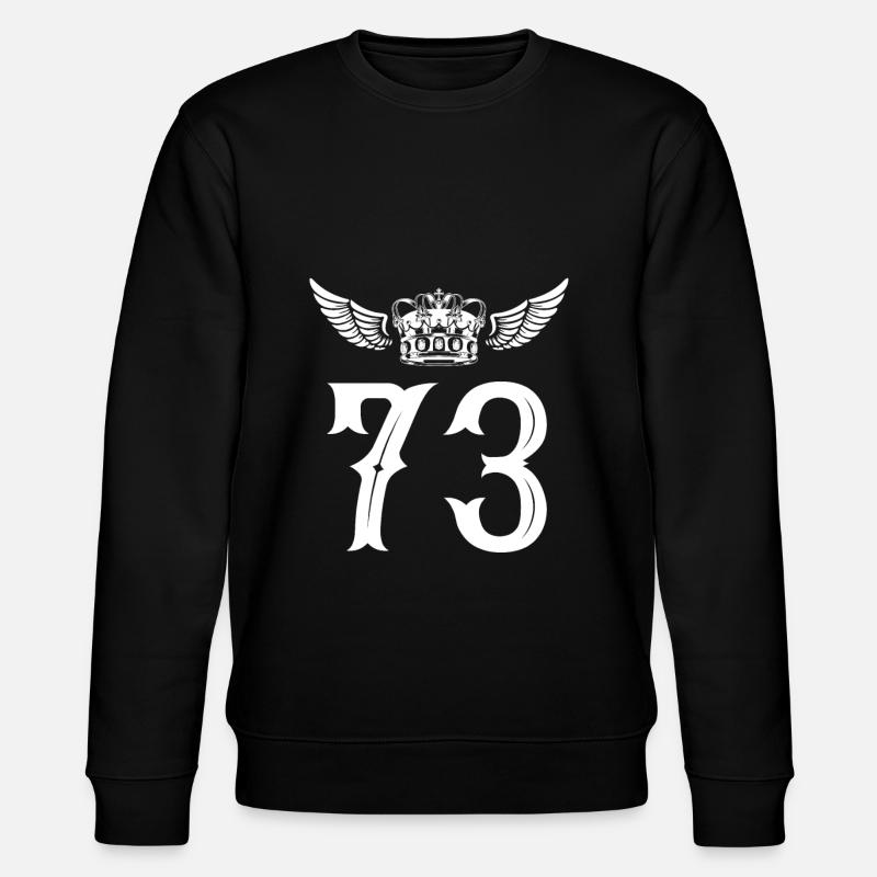 73 Number crown - Stanley/Stella CHANGER Unisex Organic Sweatshirt - black