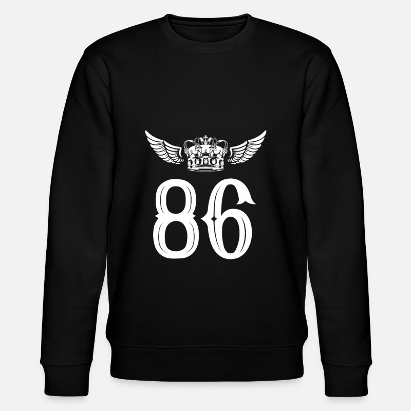 86 Couronne numérique - Sweat bio CHANGER Stanley/Stella Unisexe - noir
