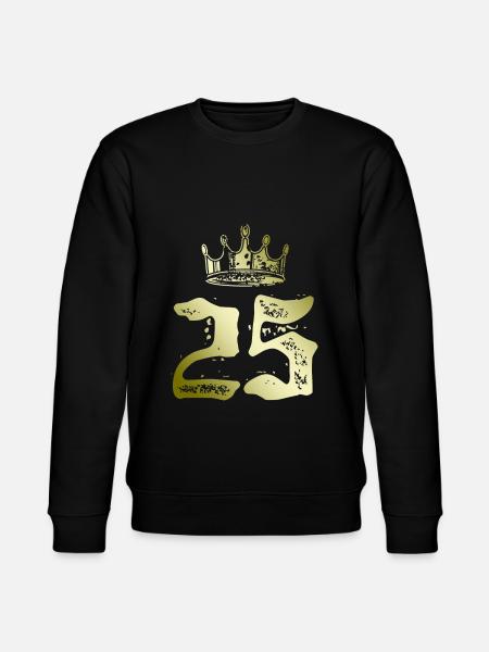 25 Number crown - Stanley/Stella CHANGER Unisex Organic Sweatshirt - black