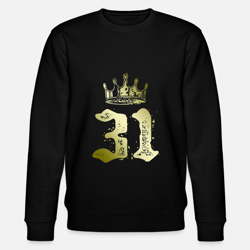 31 Couronne numérique - Sweat bio CHANGER Stanley/Stella Unisexe - noir