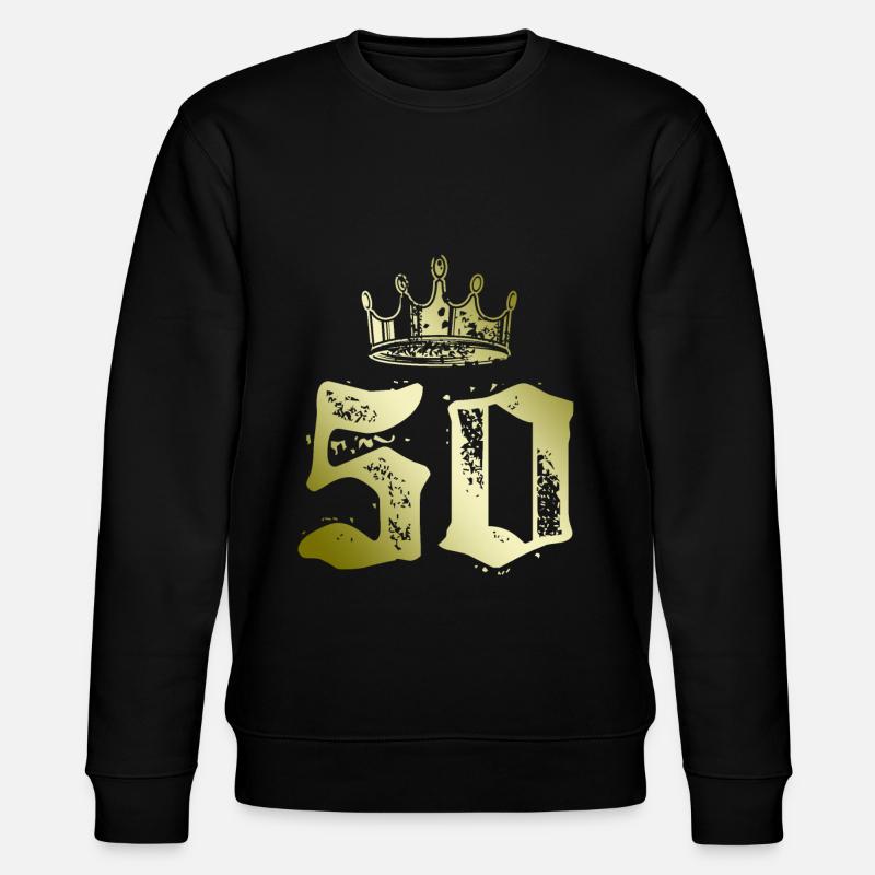 Couronne de 50 numéros - Sweat bio CHANGER Stanley/Stella Unisexe - noir