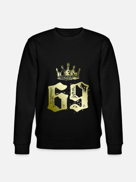 69 Zahl Krone - Stanley/Stella Unisex Bio-Sweatshirt CHANGER  - Schwarz