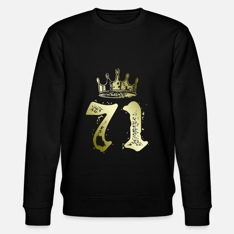 71 Couronne numérique - Sweat bio CHANGER Stanley/Stella Unisexe - noir