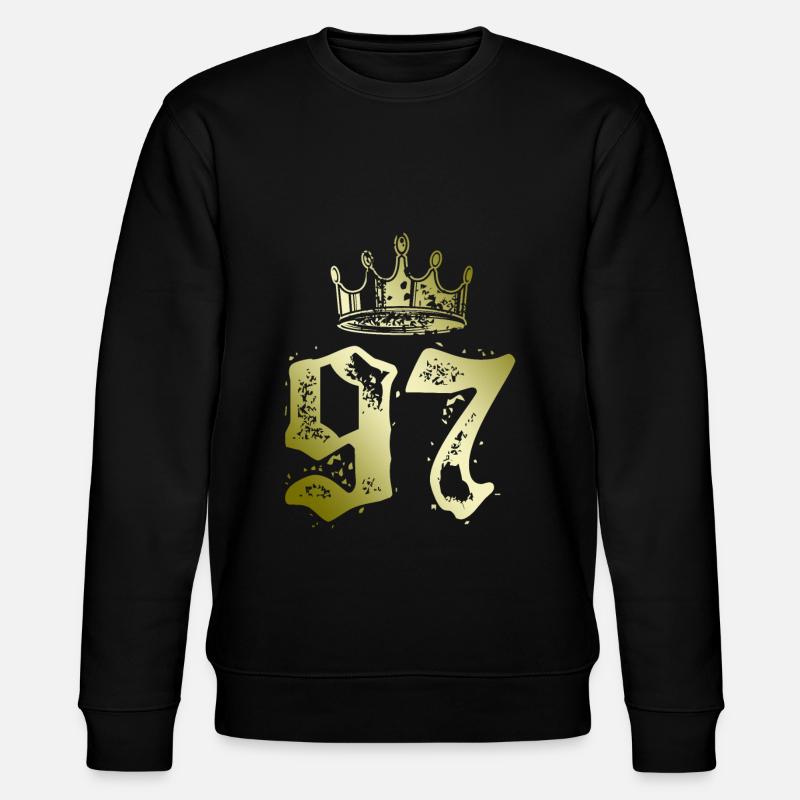 97 Couronne numérique - Sweat bio CHANGER Stanley/Stella Unisexe - noir
