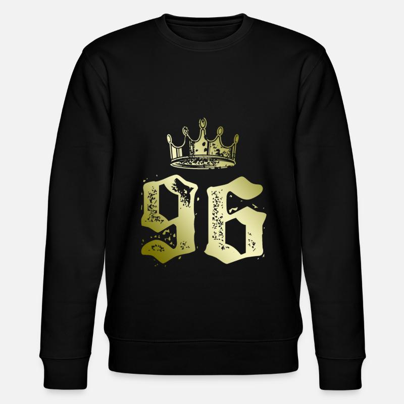 96 Number crown - Stanley/Stella CHANGER Unisex Organic Sweatshirt - black